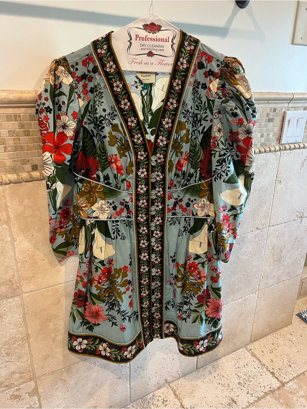 FARM Rio Floral Embroidered Mini Dress - Picture 2 of 4